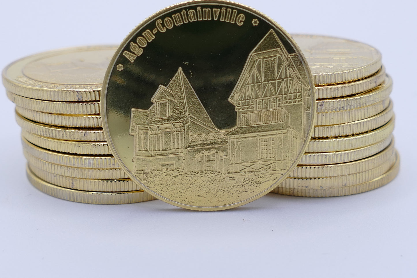 Médaille de collection : le phare de la pointe d'Agon-Coutainville