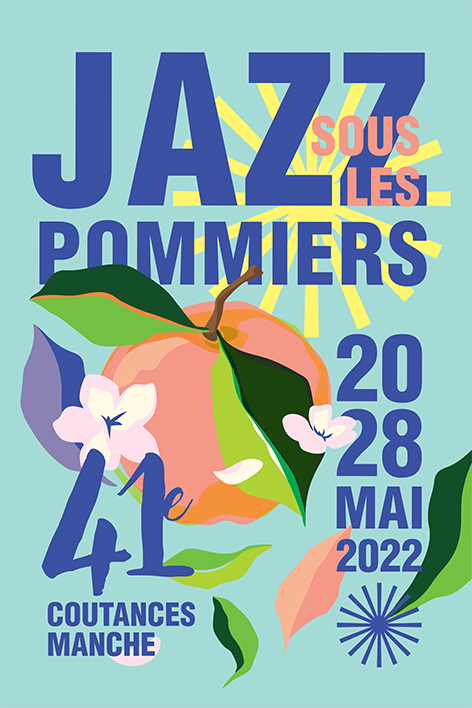Affiche du festival Jazz Sous Les Pommiers : petit format