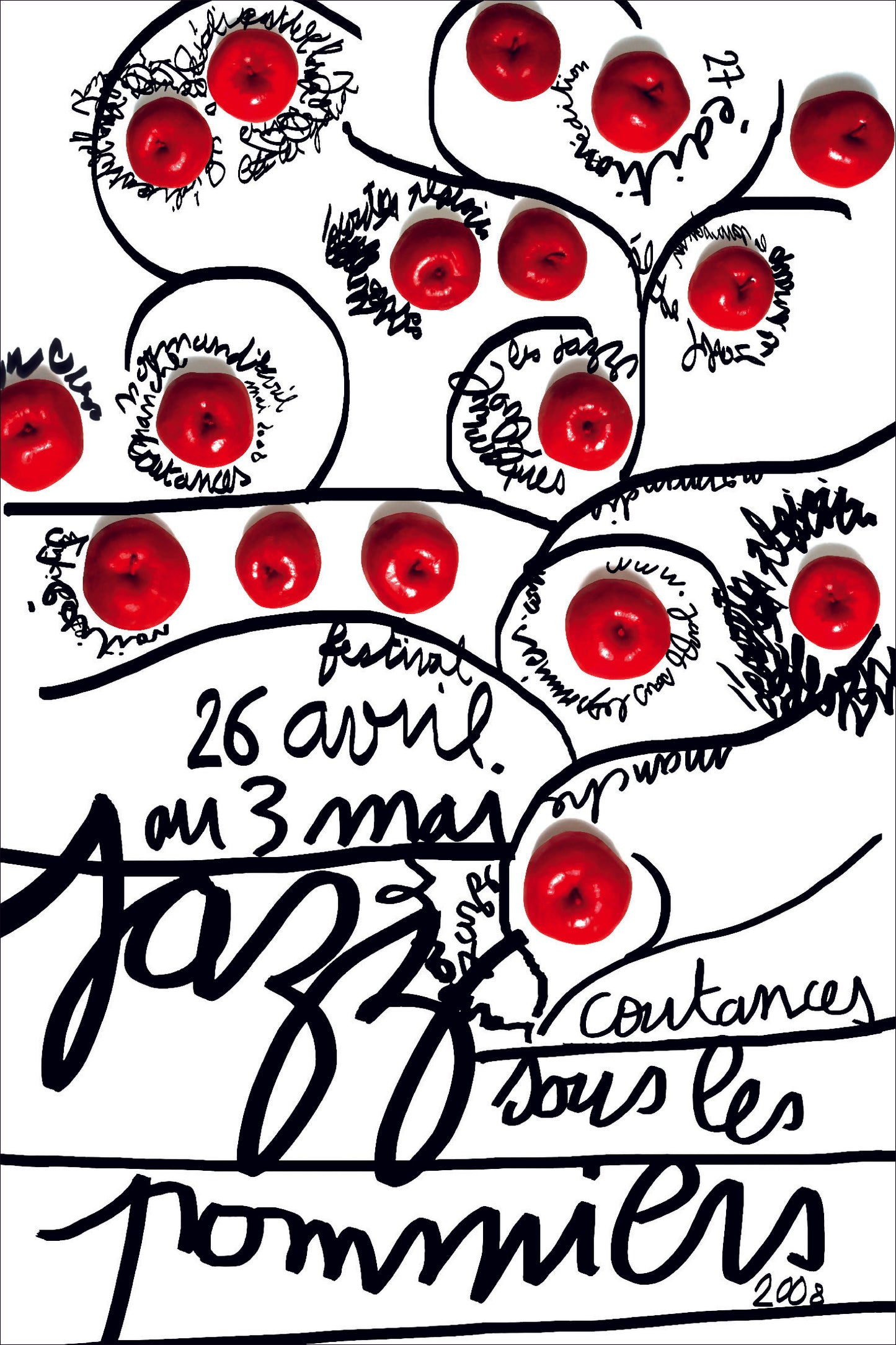 Affiche du festival Jazz Sous Les Pommiers : petit format