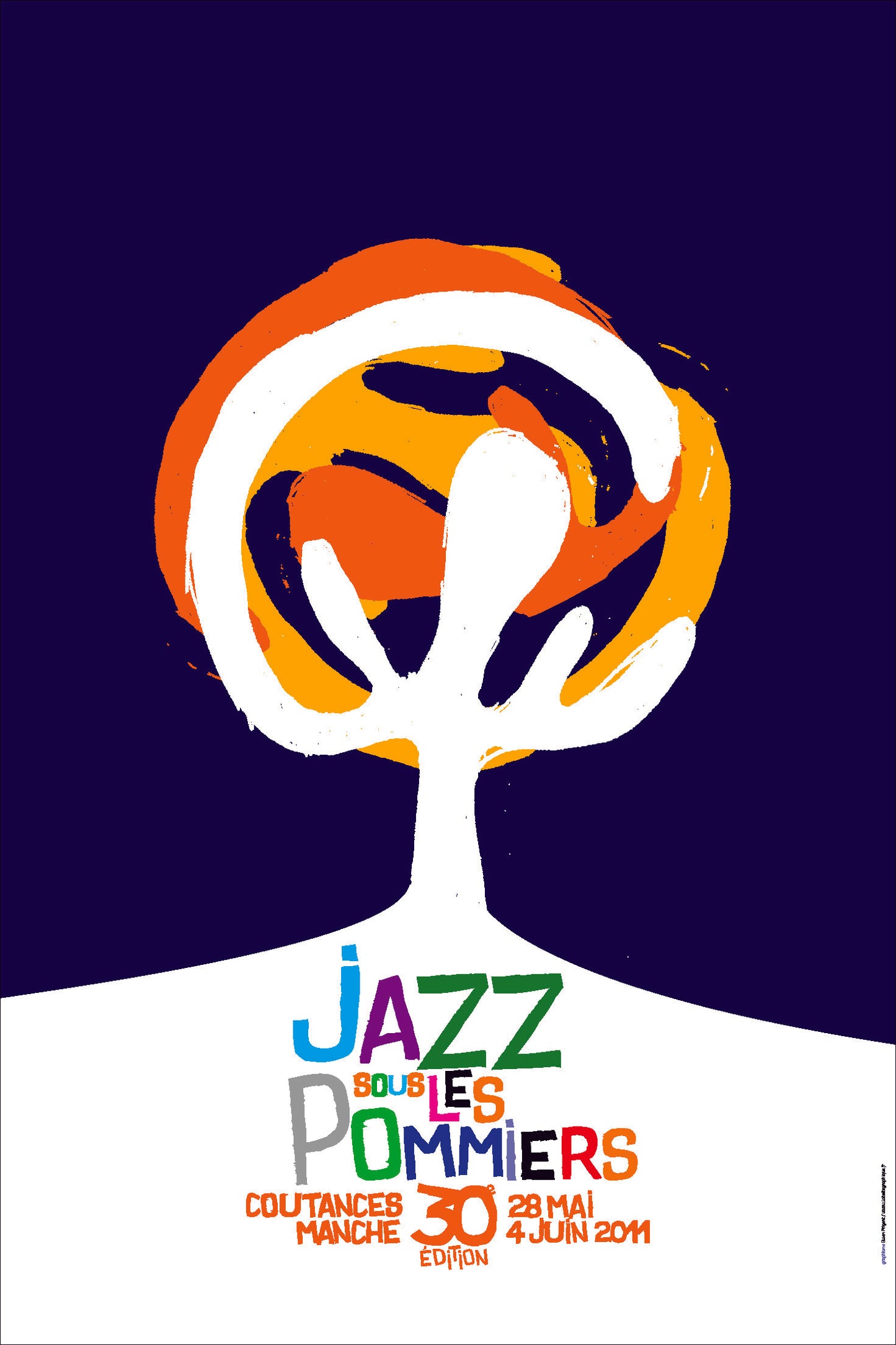 Affiche du festival Jazz Sous Les Pommiers : petit format