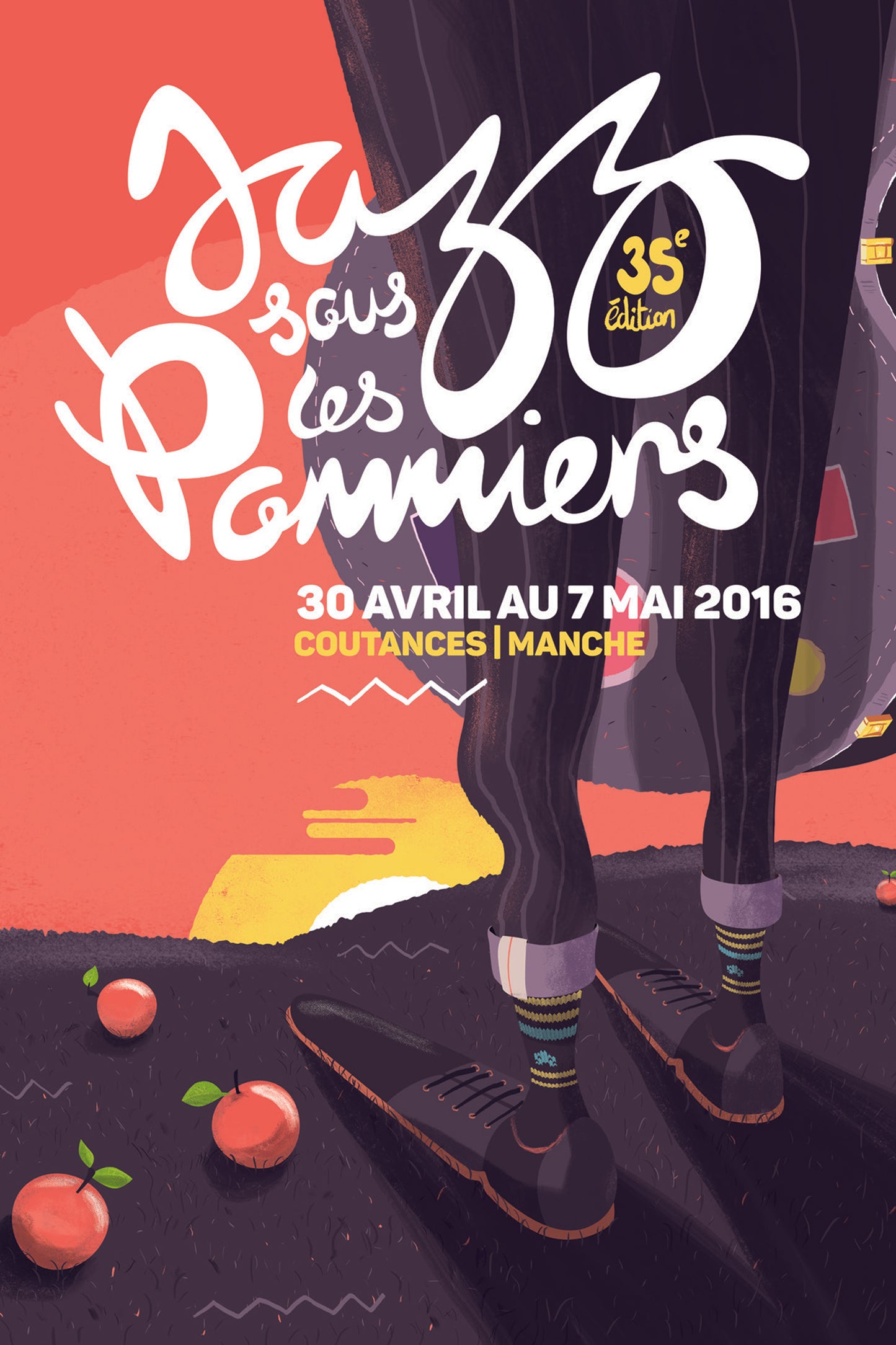 Affiche du festival Jazz Sous Les Pommiers : petit format