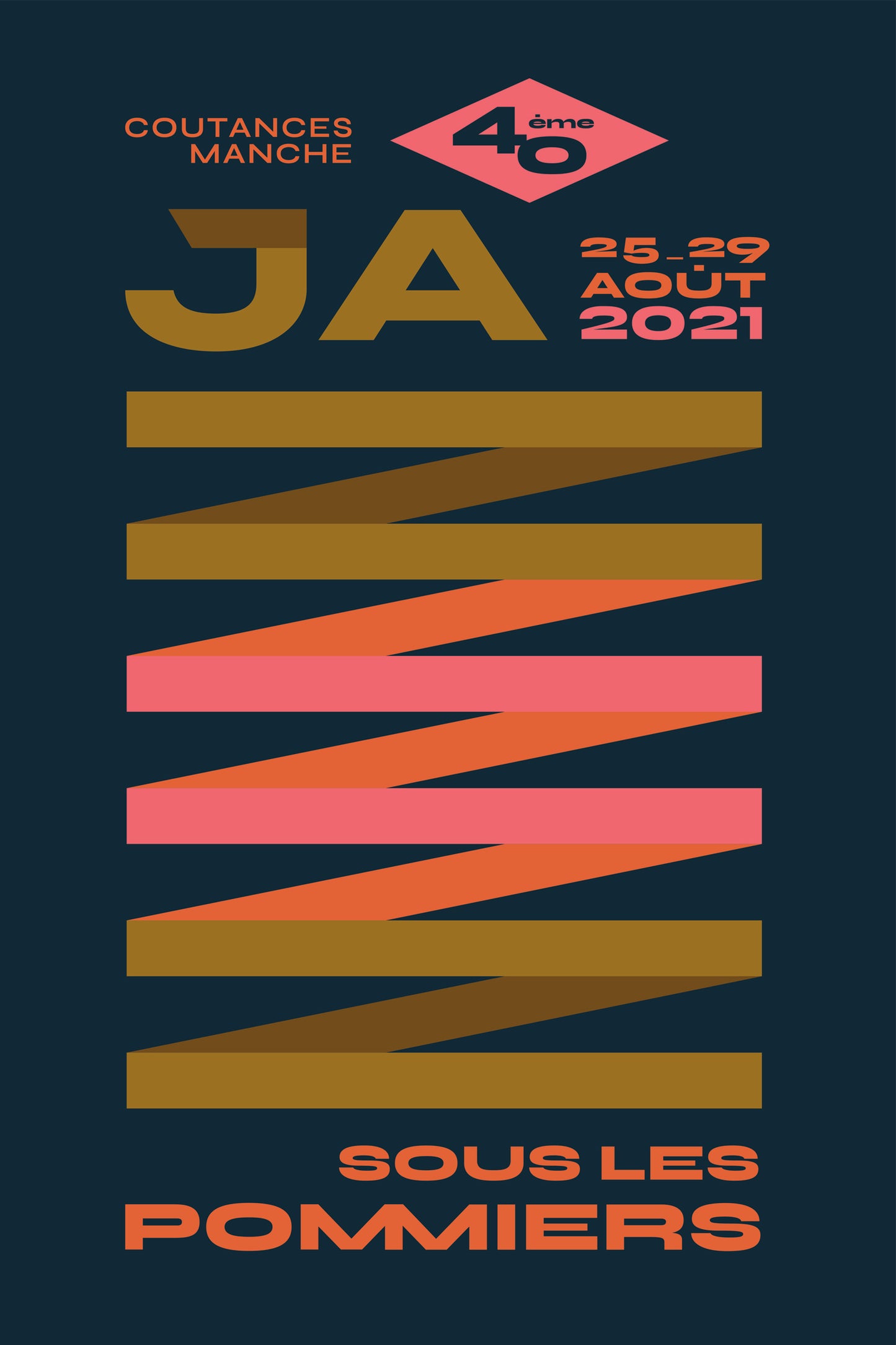 Affiche du festival Jazz Sous Les Pommiers : petit format