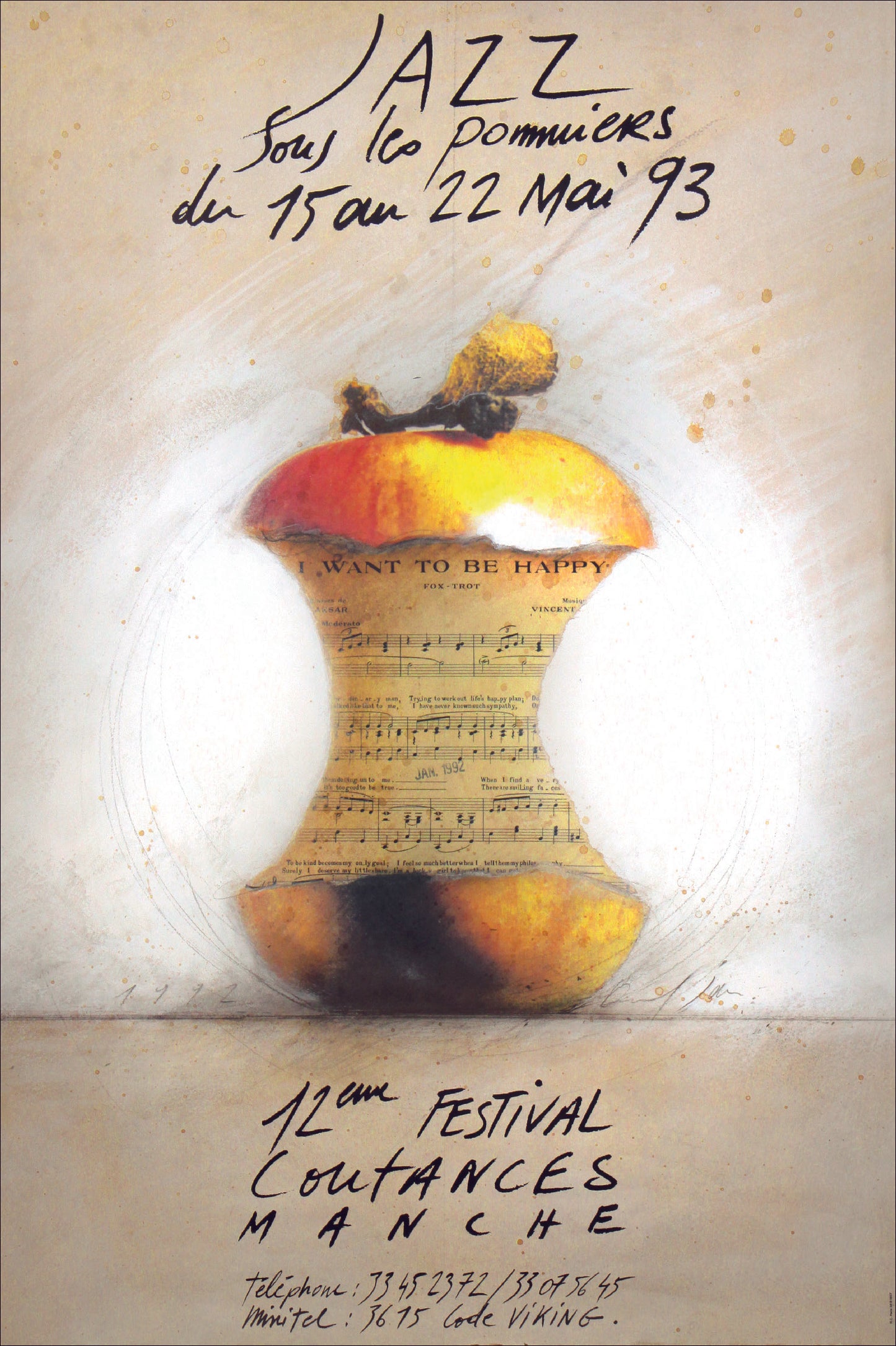 Affiche du festival Jazz Sous Les Pommiers : petit format