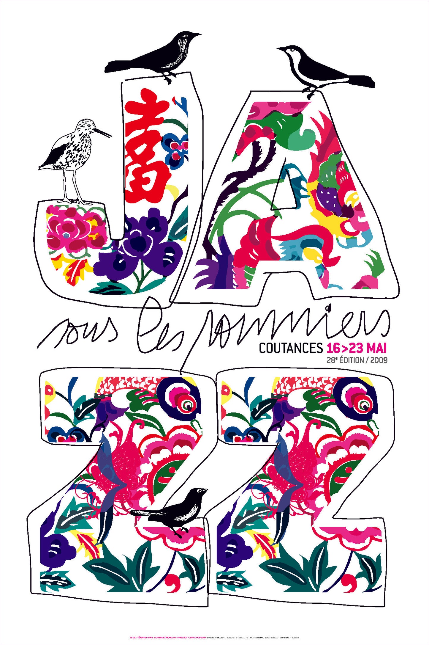 Affiche du festival Jazz Sous Les Pommiers : petit format