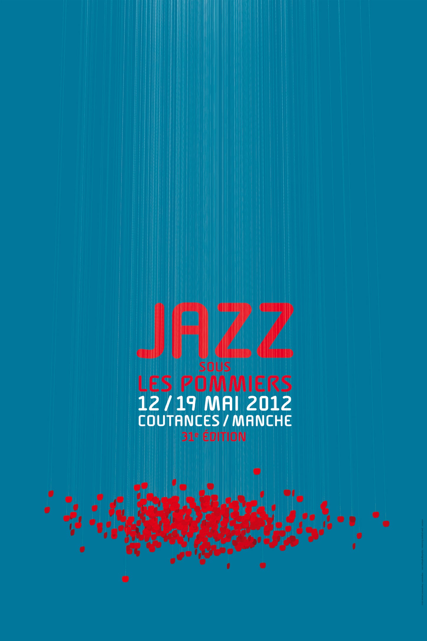 Affiche du festival Jazz Sous Les Pommiers : petit format