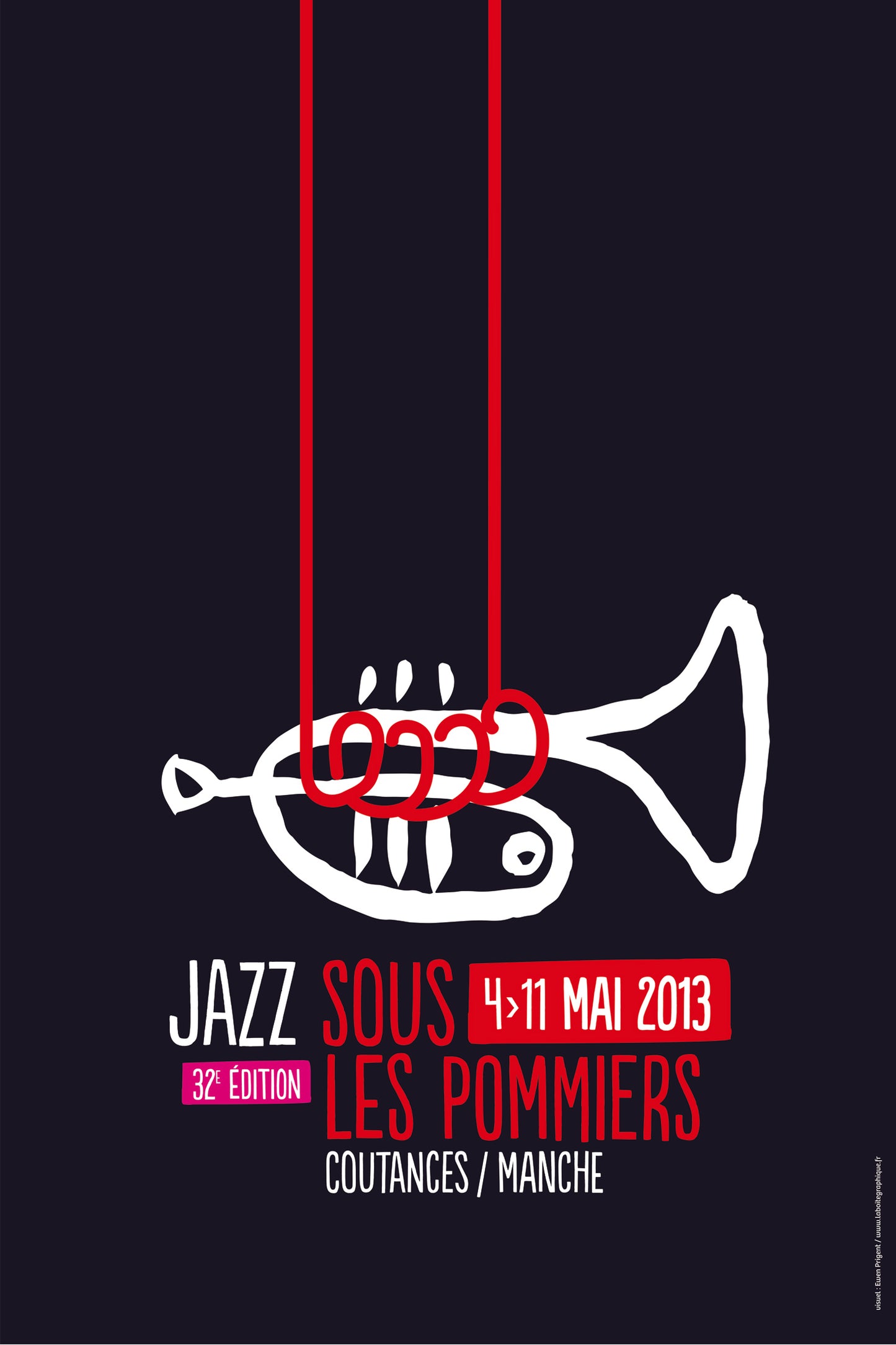 Affiche du festival Jazz Sous Les Pommiers : petit format