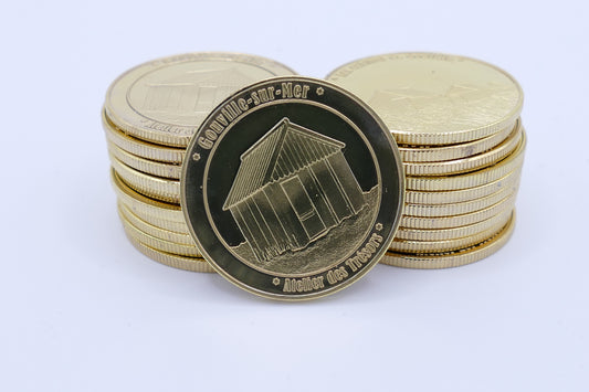 Médaille : Les cabines de Gouville-sur-Mer