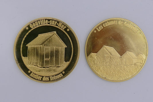 Médaille : Les cabines de Gouville-sur-Mer