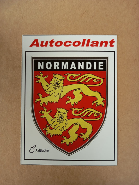 Autocollant écusson Normandie