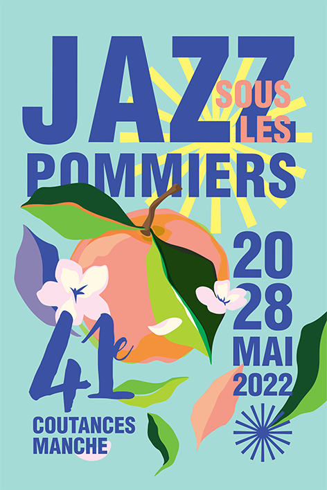 Affiche Jazz Sous Les Pommiers : grand format