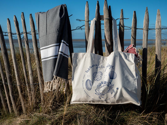 Sac cabas : trésors de plage