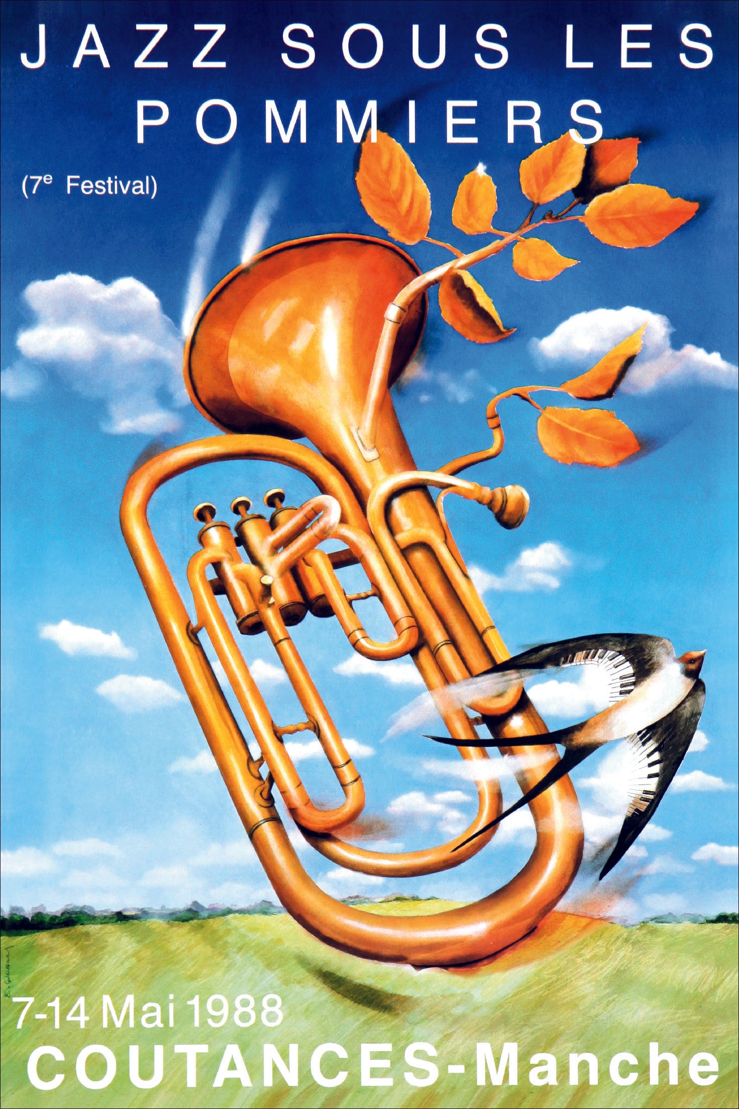 Affiche du festival Jazz Sous Les Pommiers : petit format