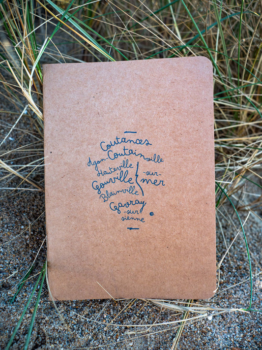Carnet kraft : les villes emblématiques de Coutances mer et bocage
